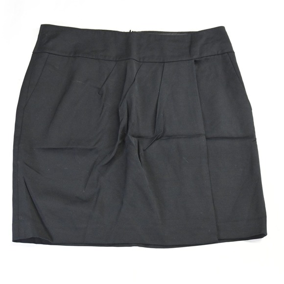 Banana Republic 12 Black Pleated Pockets Stretch Womens Straight Pencil‎ Skirt - Picture 2 of 8